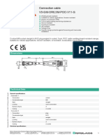 Connection Cable V3-GM-OR0,3M-POC-V11-G: Dimensions