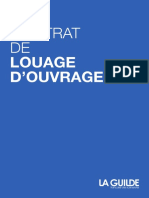 Le Contrat de Louage Douvrage