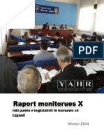 Raport Monitorues X: Nëntor 2014