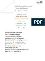 Pres Simp Adverbs of Freq List & Sent Colour MCE PDF