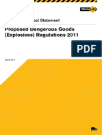 WorkSafe Dangerous Goods (Explosives) RIS 2011