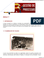 Curso Gestão de Processos