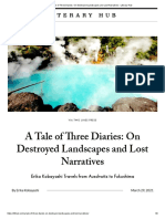 A Tale of Three Diaries_ On Destroyed Landscapes and Lost Narratives ‹ Literary Hub