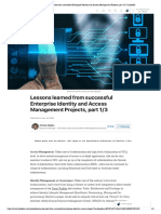 Lessons Learned From Successful Enterprise Identity and Access Management Projects, Part 1 - 3 - LinkedIn