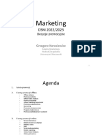 Marketing - Decyzje Promocyjne DSM 2022-2023