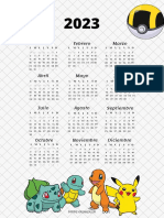 Calendario Pokemon 2023