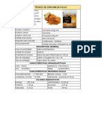 Cúrcuma en polvo: ficha técnica y costos de exportación