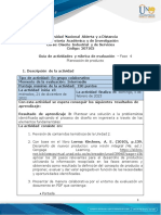 Guía de Actividades y Rubrica de Evaluación - Unidad 3 - Fase 4 - Planeación de Producto