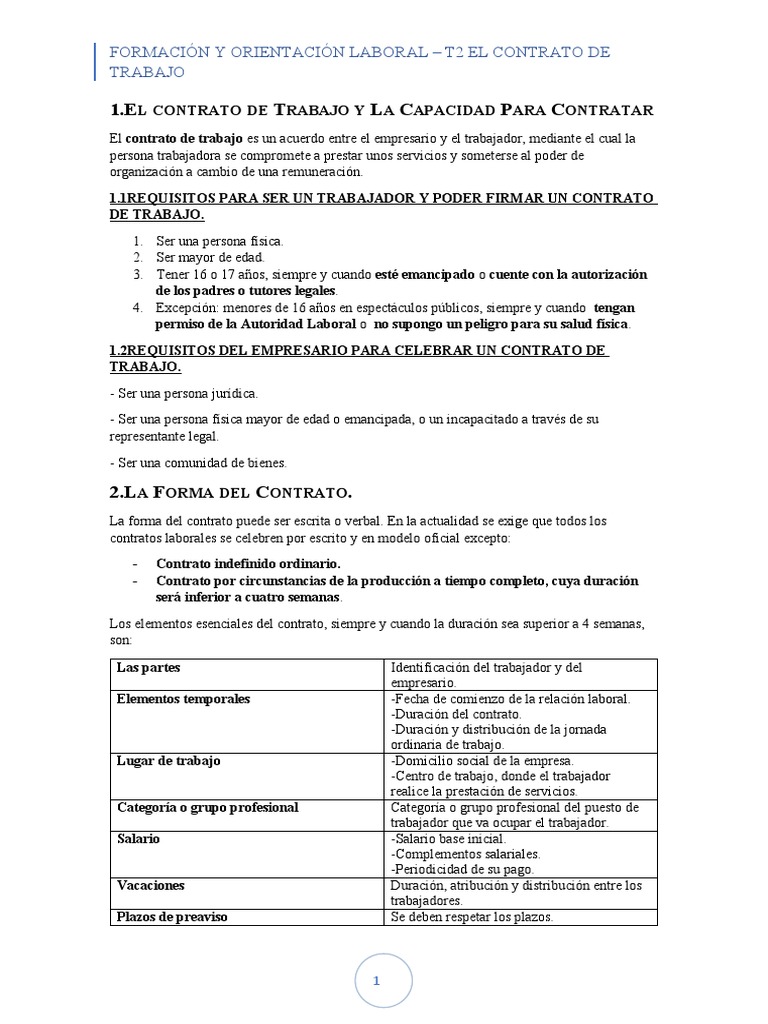 Tema 2 Fol | PDF | Tiempo de trabajo | Derecho laboral