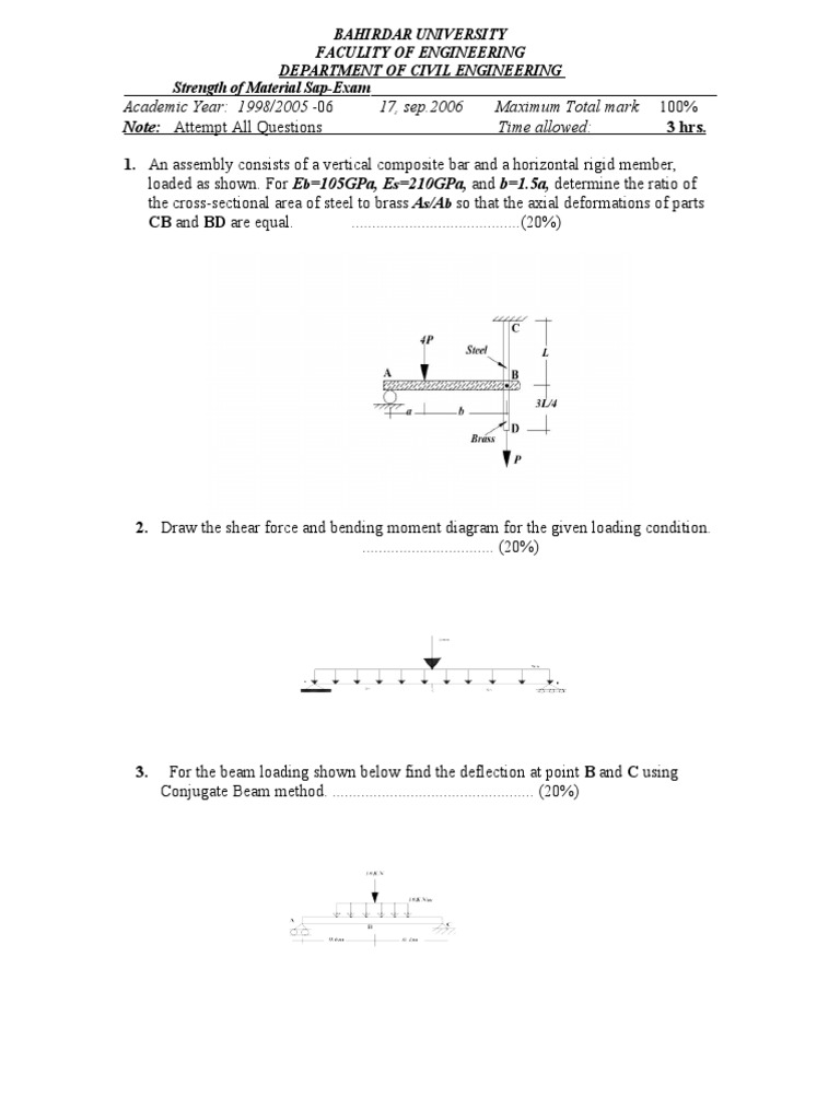 Sap Strength of Material PDF