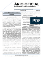 Diário Oficial convoca candidatos aprovados em concursos públicos