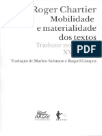 Roger Chartier - Mobilidade e Materialidade Dos Textos - Traduzir Nos Séculos XVI e XVII-Argos - EdUFBA (2020)