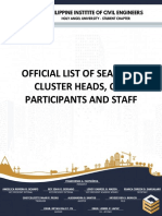 Pice Hausc Sea Days Official List