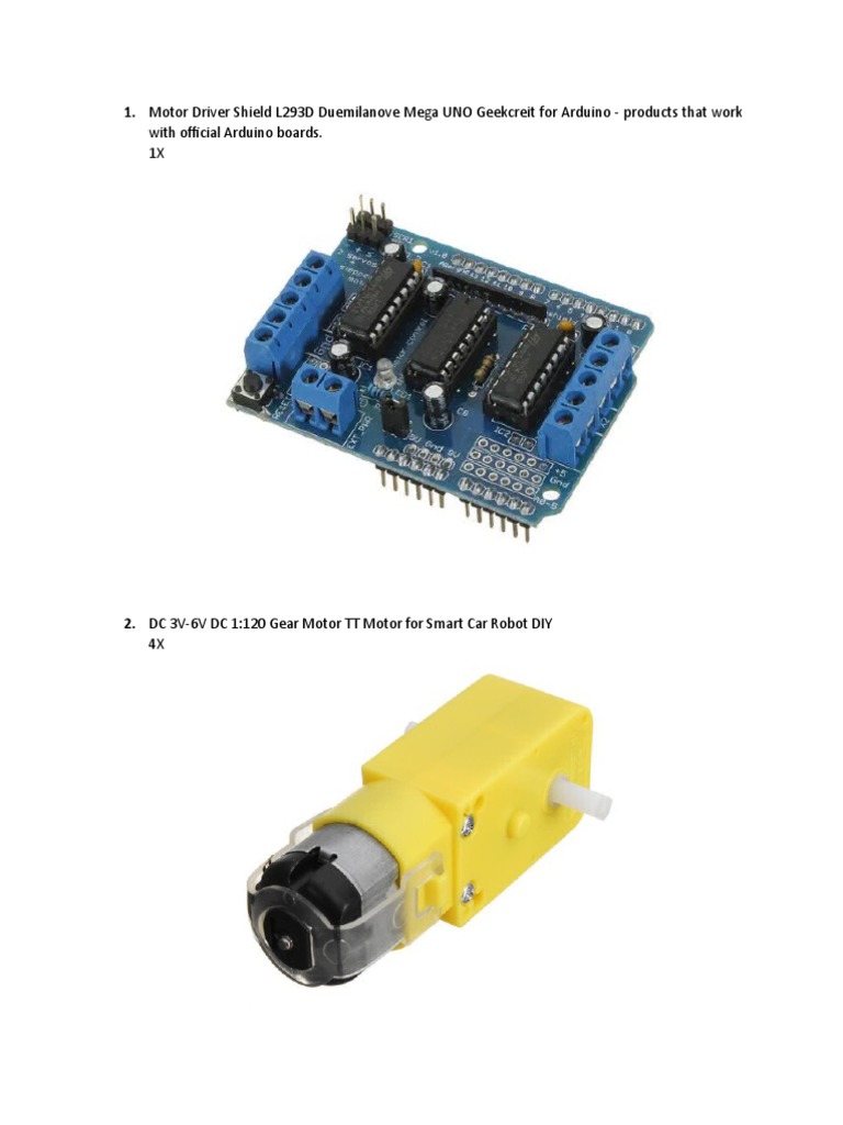 Arduino Project Parts | PDF