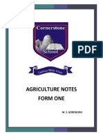 Form One Agriculture Notes 2022