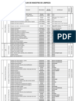 Plan Maestro de Limpieza 2014