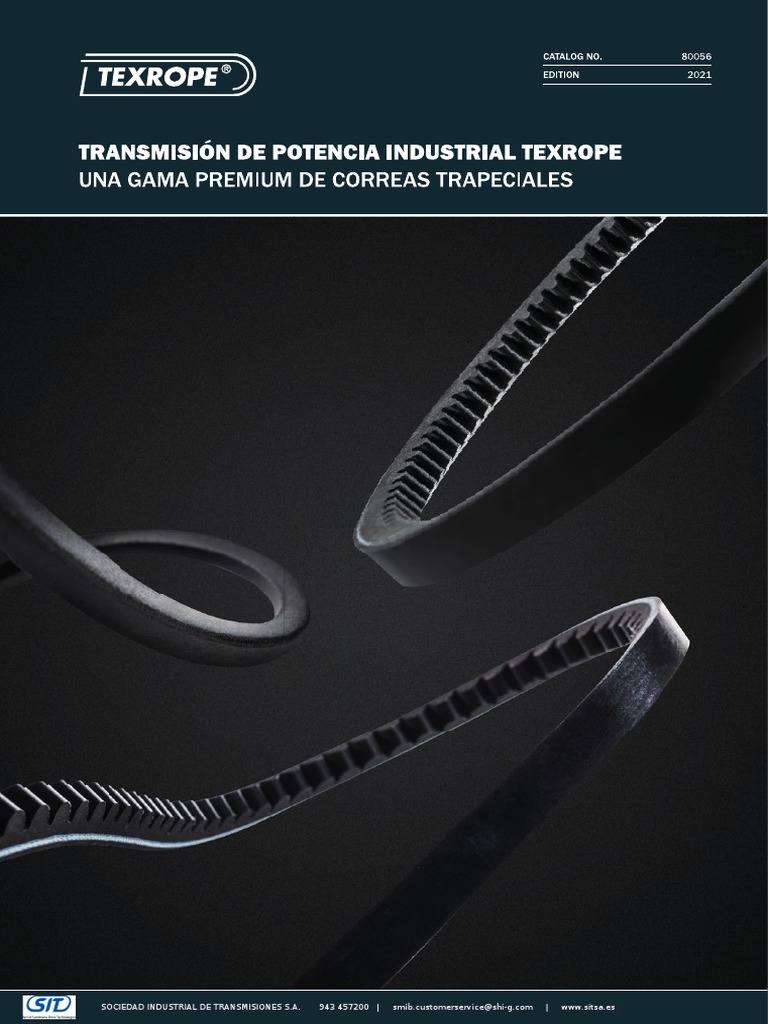 Catalogo General Correas Texrope SIT | PDF