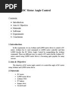 DC Motor Angle Control