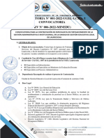 Convocatoria N001