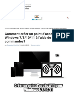 Créer Un Point D'accès Wifi Pour Windows 7 - 8 - 10 - 11 À L'aide de CMD