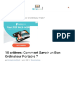 Savoir Un Bon Ordinateur Portable