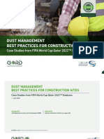 Fifa World Cup 2022 Construction Site Dust Management Report - 0
