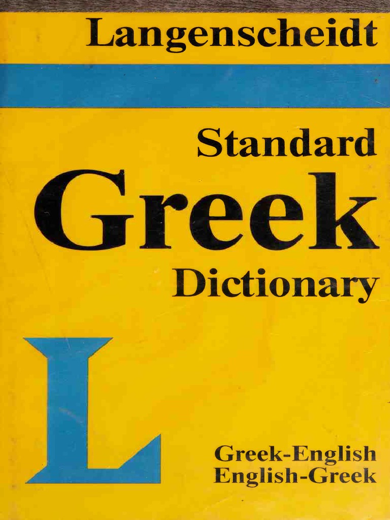 Langenscheidt Standard Greek Dictionary GreekEnglish, EnglishGreek by