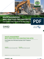 Fifa World Cup 2022 Construction Site Waste Management Report