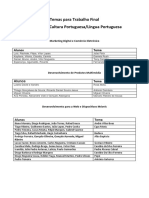 Trabalhos Finais Língua Portuguesa Tópicos Marketing Web Móveis