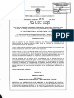 Decreto No. 2590 de 23 de Diciembre de 2022