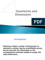 4-Flow Geometries and Dimensions