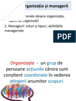 TEMA Organizația Și Managerii