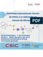 Workshop International Ciencia de Datos y Sus Aplicación en Ciencia de Alimentos