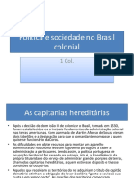 Política e Sociedade No Brasil Colonial