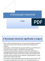 Criação da ordem liberal - Revolução Industrial