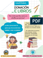 Donación libros campaña lectura niños