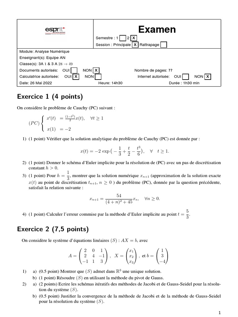 Examen 9ème Mathématiques 2024 | PDF | Mathématiques | Concepts ...