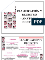 Clasificación y Registro Dental