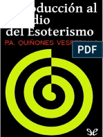 Introducción Al Estudio Del Esoterismo - Pedro Quiñones (Grupo Ciencias Ocultas)
