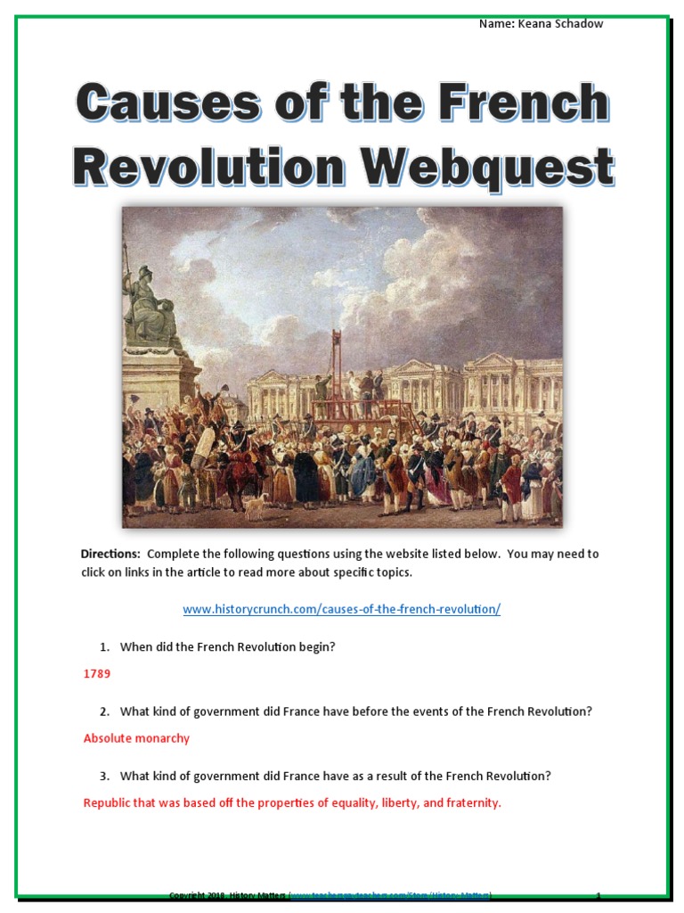 Causes of the French Revolution Explained | PDF | French Revolution ...