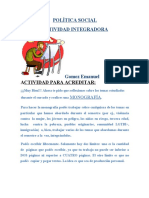3 Actividad Cartilla INTEGRADORA. POLÍTICA SOCIAL INFOPE 2022