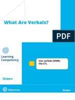 English 9 - Unit 14 - Lesson 1 - What Are Verbals