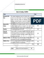 Rubrics For CHAPTER1