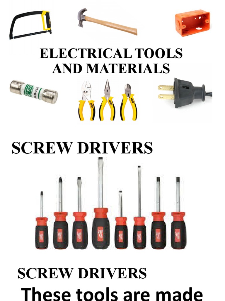 Uses of Electrical Tools PDF Electrical Connector Electrical Wiring