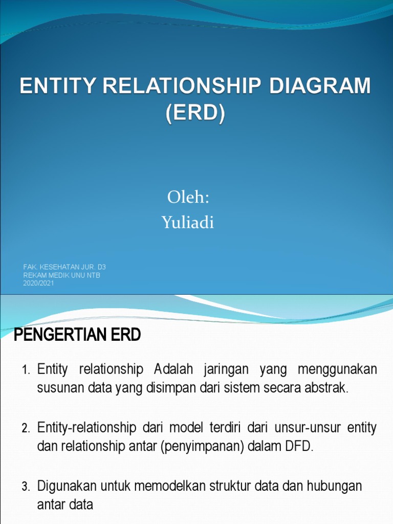 6 7 - Entity Relationship Diagram (ERD) | PDF