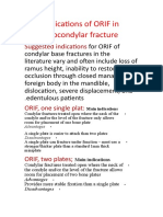 Indications of ORIF in Subcondylar Fracture