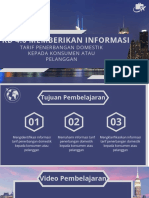 Tarif Penerbangan Domestik Kepada Konsumen Atau Pelanggan: KD 4.6 Memberikan Informasi