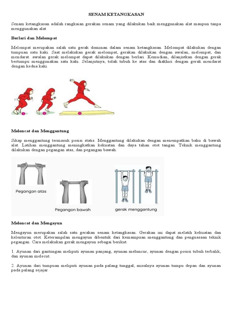 Materi Senam Ketangkasan Dan Gerak Berirama PDF