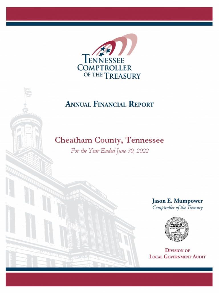 TN Comptroller's Office Annual Financial Report | PDF | Audit ...