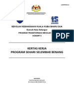 Kertas Kerja Program Sehari Selembar Benang